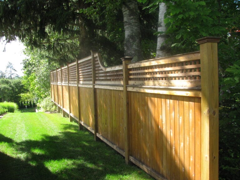 wooden fence