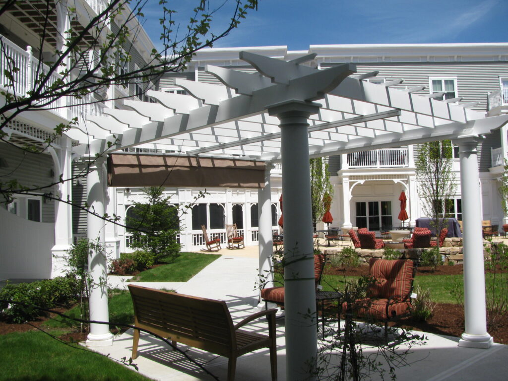 white Pergola