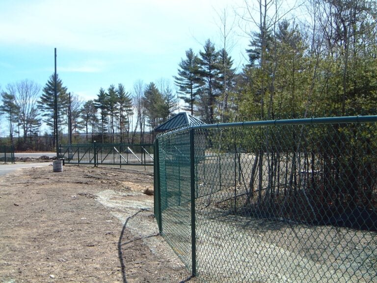 Green Vinyl-Coated Chain Link