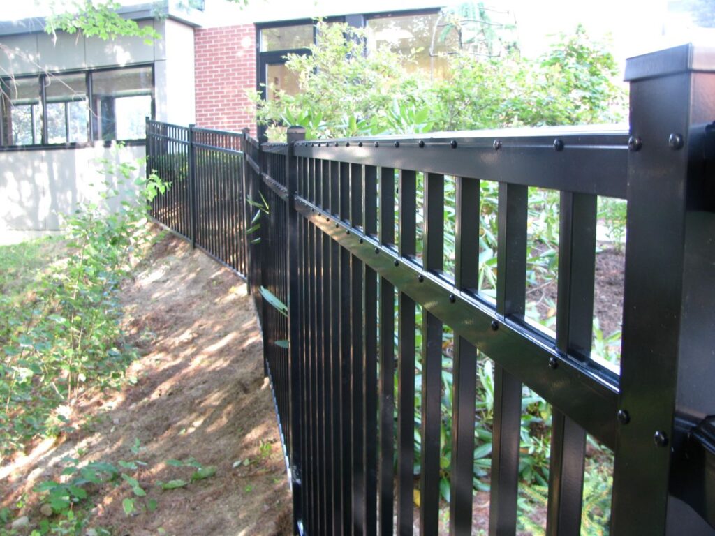 Close-up of a metal fence