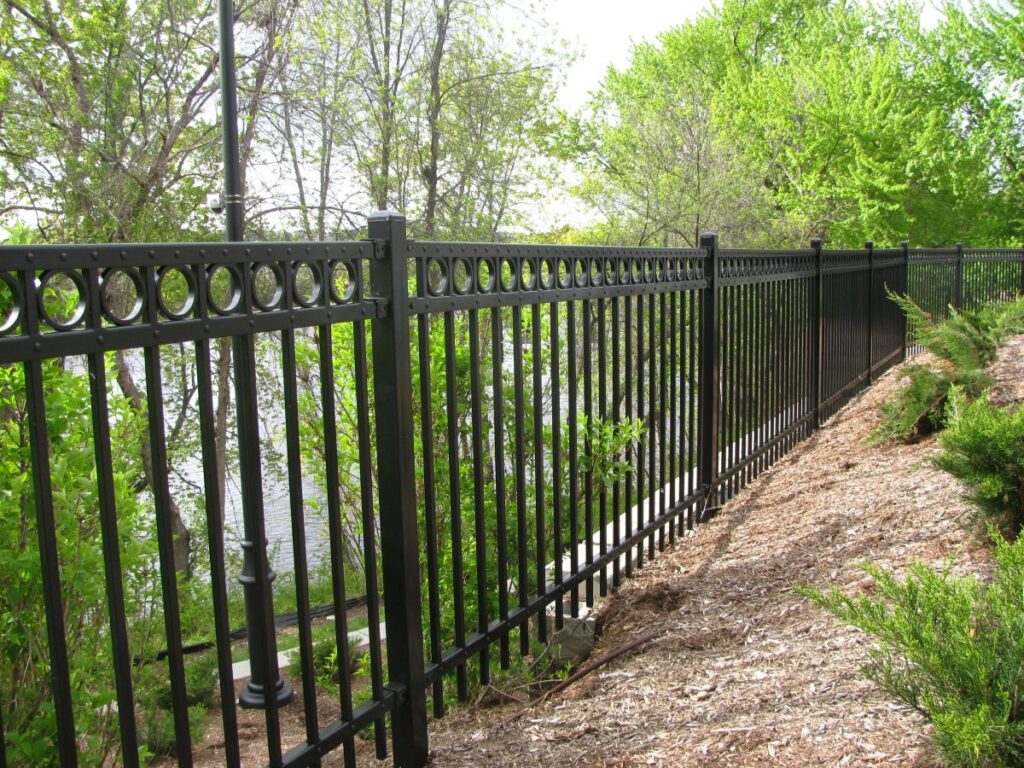 Ornamental metal fence