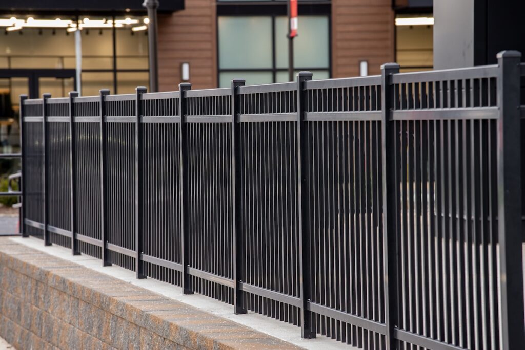 fence maintenance a black iron fence metal steel desing style