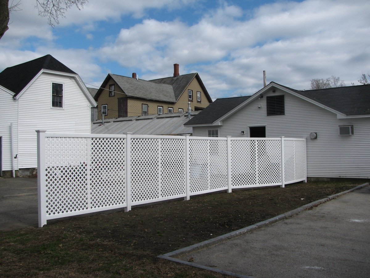 a new white fence