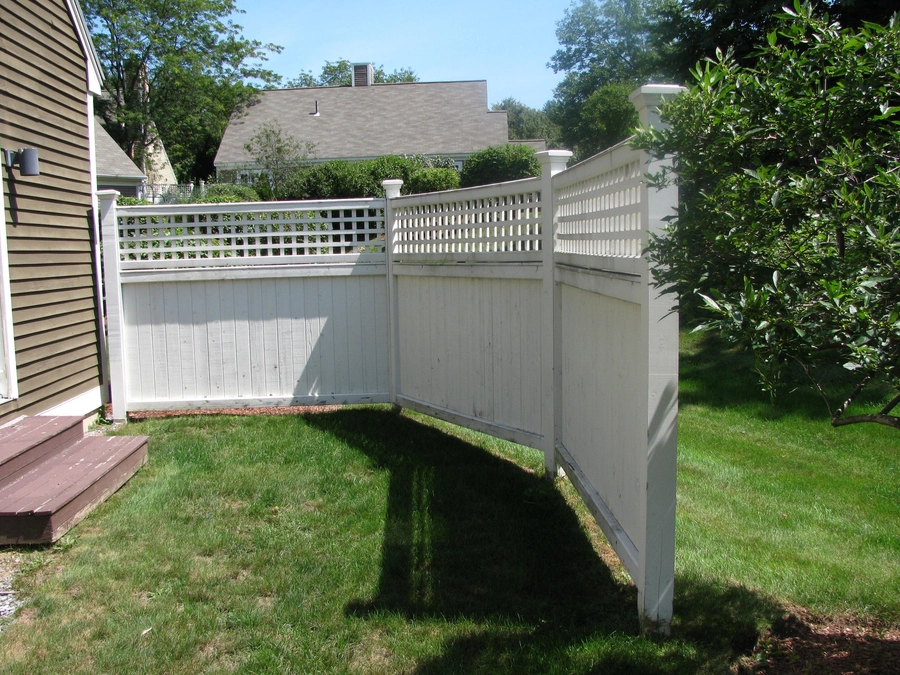 white fence repair