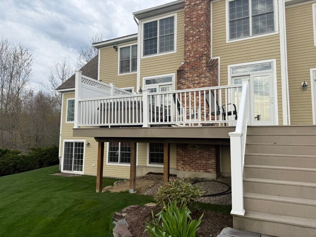 new wooden deck, deck maintenance
