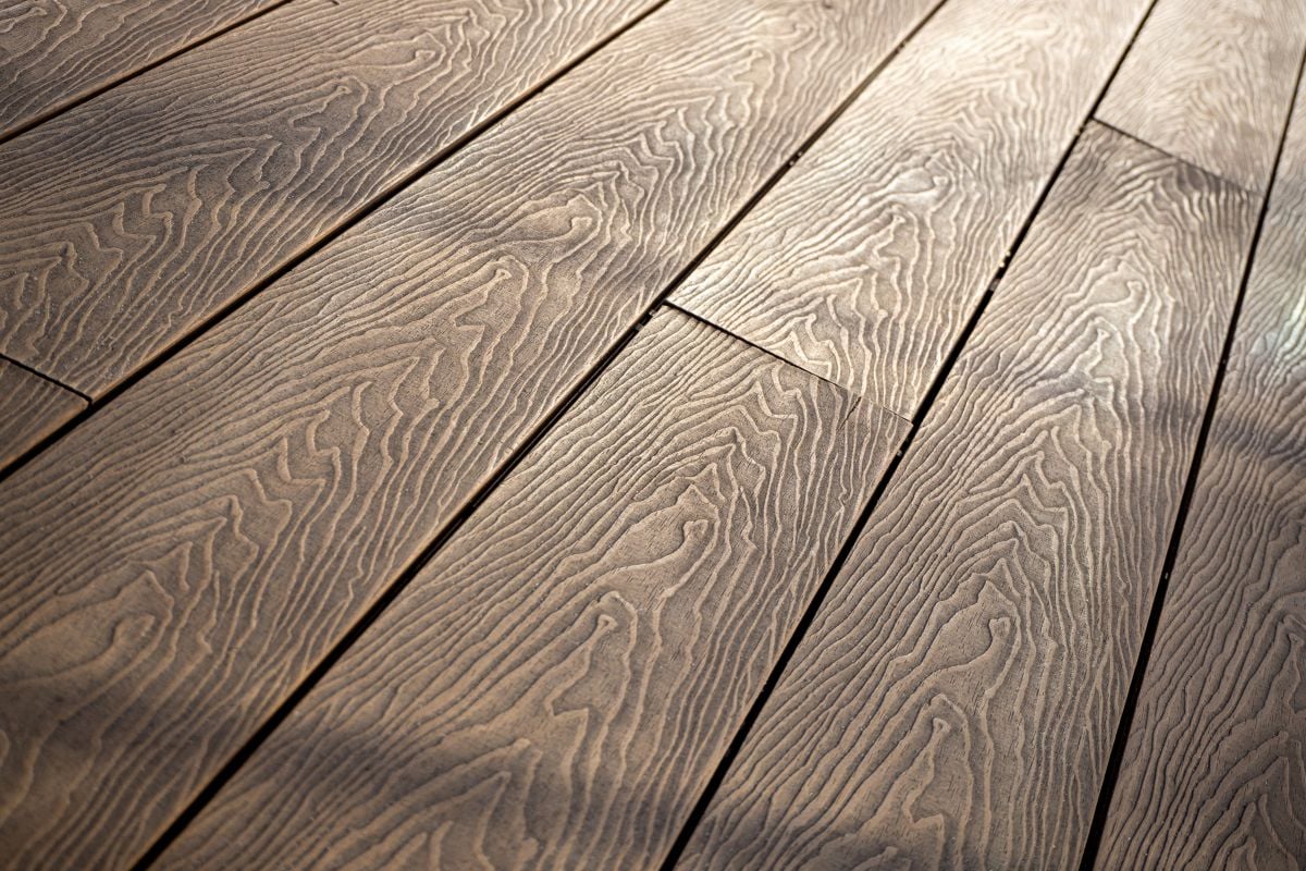 Wood plastic composite decking boards