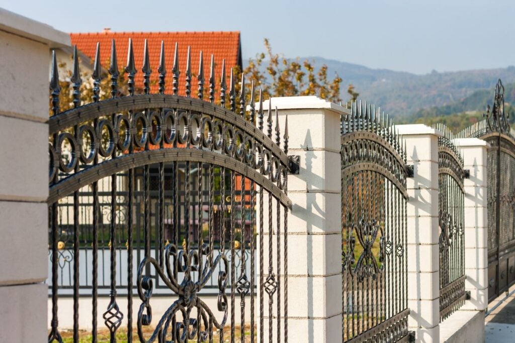 Wrought Iron Fence. Metal fence