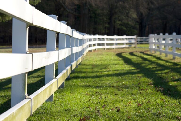 Post and rail fencing