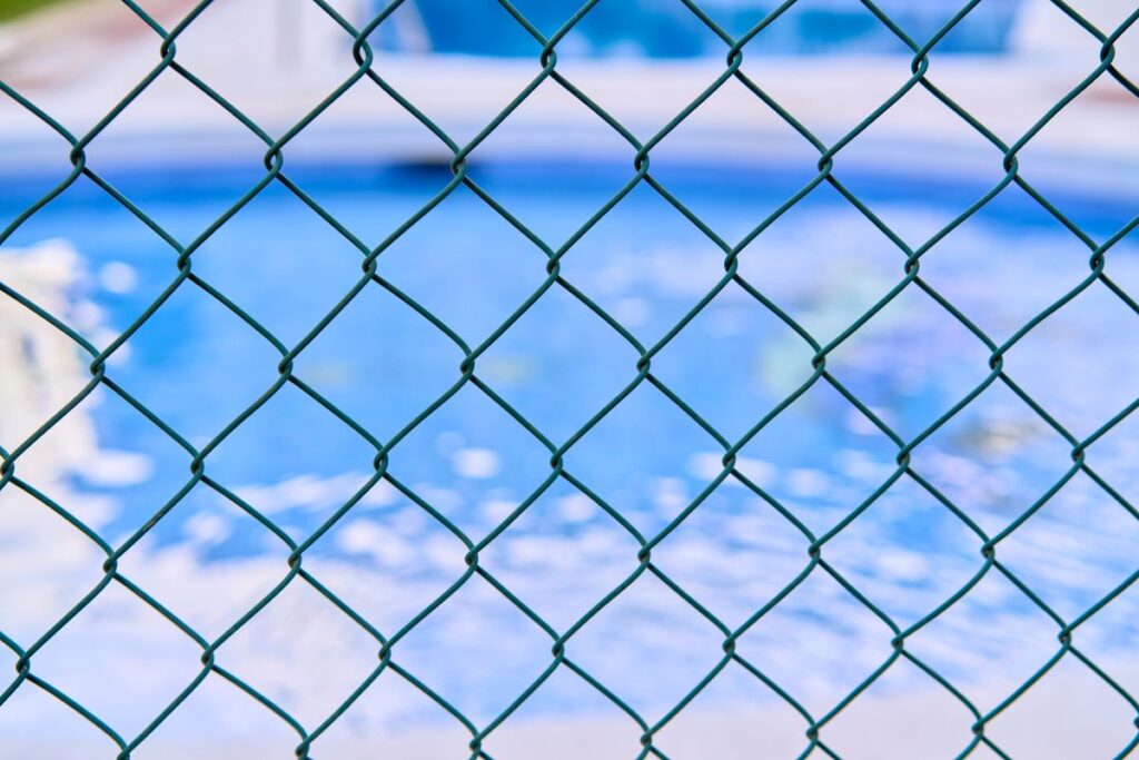 swimming pool safety fence
